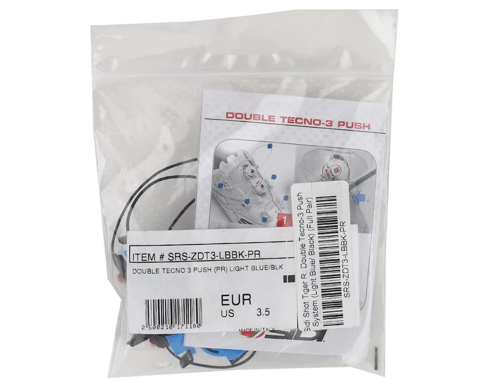 Sidi Shot/Tiger Double Tecno-3 Push Closure System (Blue/Black) (Pair) 4 Sidi Shot/Tiger Double Tecno-3 Push Closure System (Blue/Black) (Pair) - Image 2